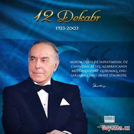 Ulu Öndər Heydər Əliyevin siyasi fəaliyyəti ən mükəmməl nümunədir